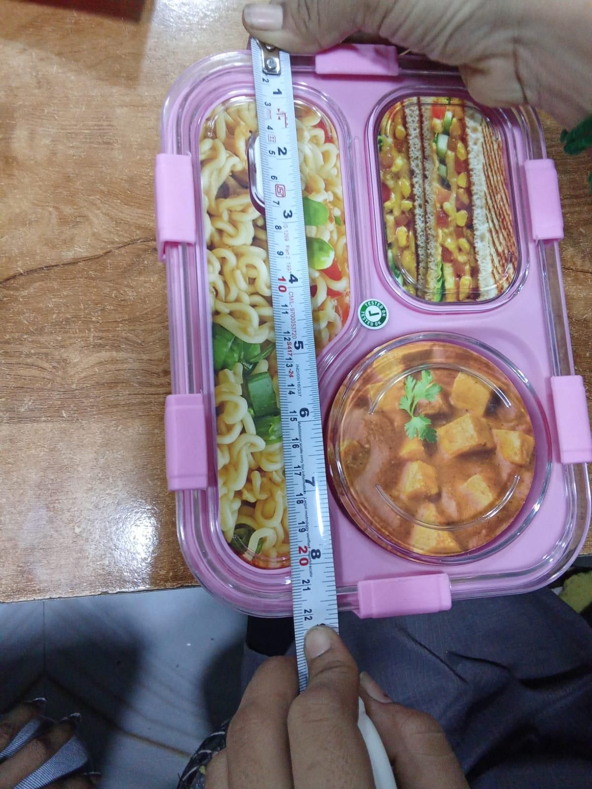 New 3 Compartment Tiffin Box