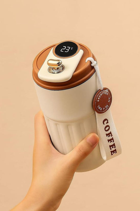 "Smart Digital Temperature Display Coffee Mug - 460ml