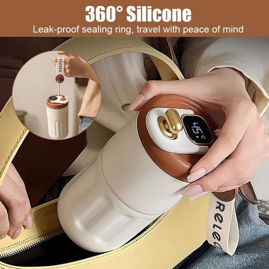 "Smart Digital Temperature Display Coffee Mug - 460ml